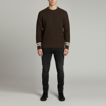 JOHN RICHMOND - Maglia con logo lettering su maniche