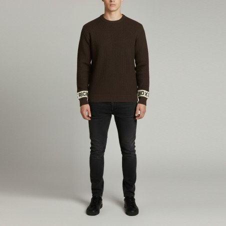 JOHN RICHMOND - Maglia con logo lettering su maniche