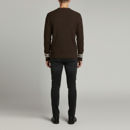 JOHN RICHMOND - Maglia con logo lettering su maniche