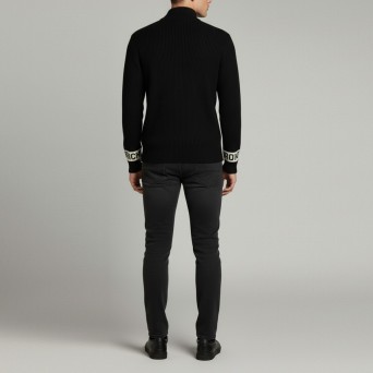 JOHN RICHMOND - Cardigan con logo lettering su maniche e zip 2