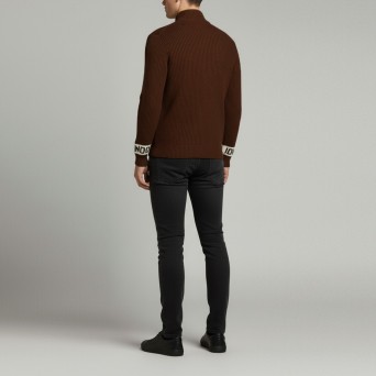 JOHN RICHMOND - Cardigan con logo lettering su maniche e zip 2