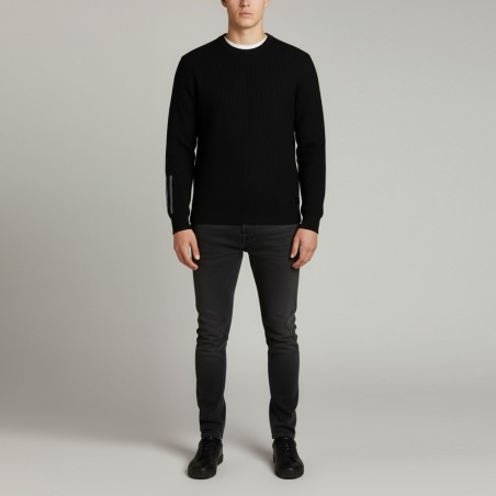 JOHN RICHMOND - Maglia con patch logo e dettaglio strisce