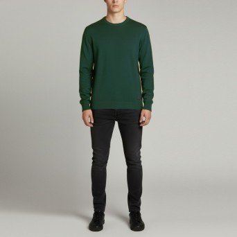 JOHN RICHMOND - Jersey with logo patch and stripes detail