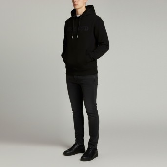 JOHN RICHMOND - Felpa con cappuccio e logo in cotone 2