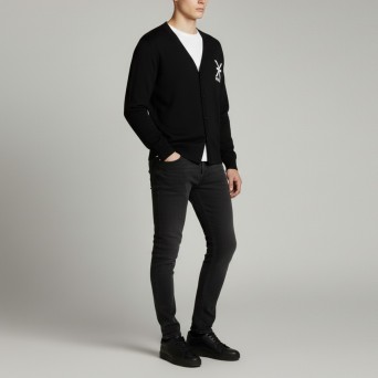 JOHN RICHMOND - Cardigan Bejena in cotone con logo 2