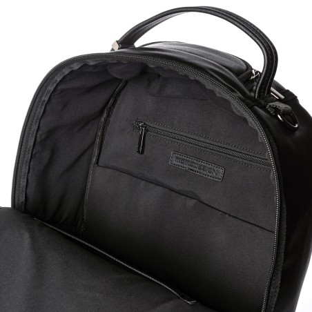 MOMO DESIGN- Faux leather backpack with double zipper