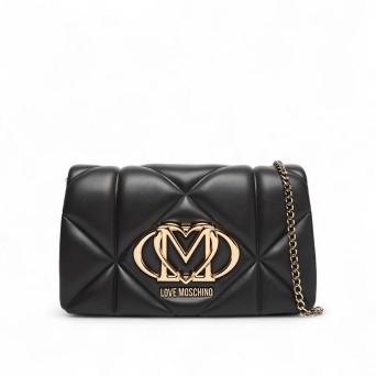 LOVE MOSCHINO - Quilted shoulder bag with monogrammed logo