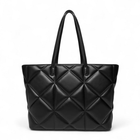 LOVE MOSCHINO - Bolso de mano acolchado con logotipo monograma