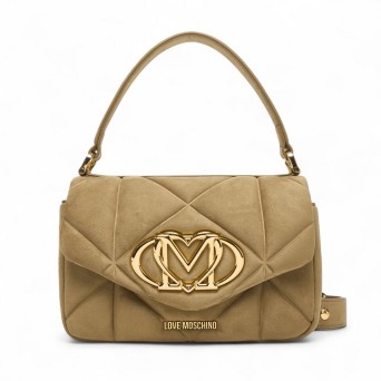 LOVE MOSCHINO - Borsa a mano trapuntata con logo monogramma
