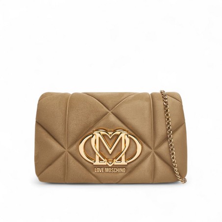 LOVE MOSCHINO - Quilted shoulder bag with monogrammed logo