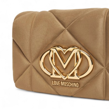 LOVE MOSCHINO - Gesteppte Umhängetasche mit eingraviertem Logo