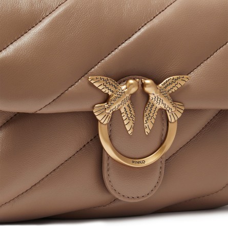 PINKO - Mini Love Bag Bolso de hombro Puff Maxi Quilt