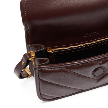 PINKO - Love Bag Box kleine Umhängetasche aus Nappaleder