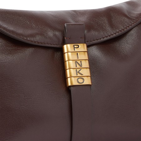 PINKO - Leather Saddle Shoulder Bag