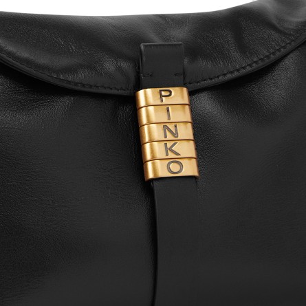 PINKO - Leather Saddle Shoulder Bag