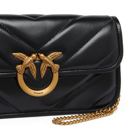 PINKO - Love Bag Box Small Shoulder Bag in Nappa Leather