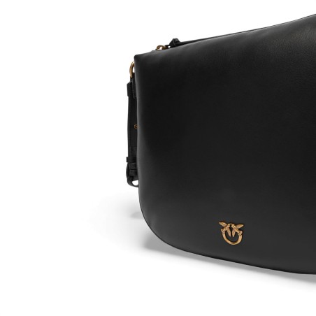 PINKO - Mittlere Hobo-Umhängetasche mit Love Birds-Logo