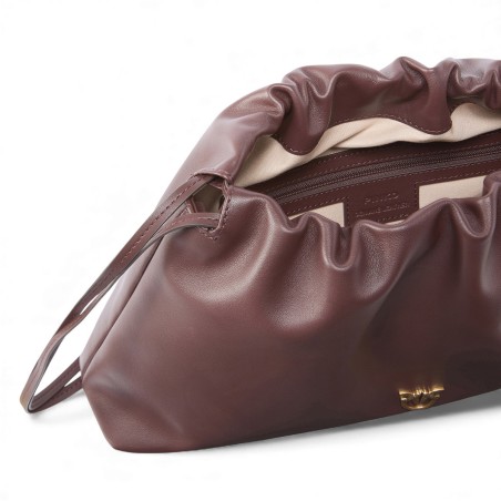 PINKO - Maxi Clutch with Soft Calf Shoulder Strap