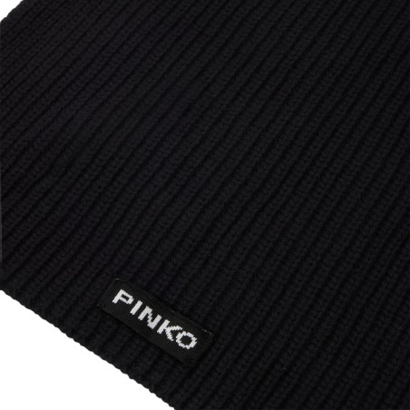 PINKO - Schal aus Wollmischung mit Logoaufnäher