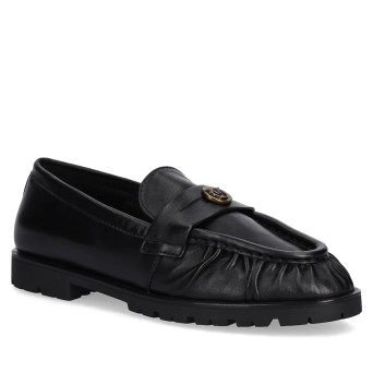 PINKO - Mocasín con placa del logotipo Love Birds 2