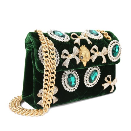 KURT GEIGER - Borsa a tracolla Mini Kensington Velvet