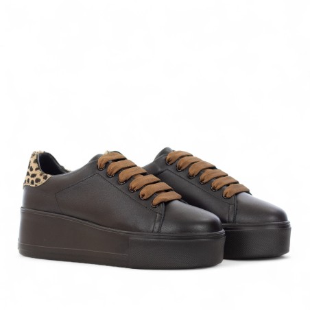 FRAU - Baskets en cuir avec logo