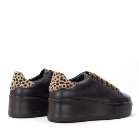 FRAU - Zapatillas de piel con logotipo