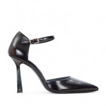 G.P. BOLOGNA - Escarpins en cuir brillant avec bride