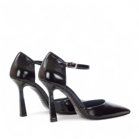 G.P. BOLOGNA - Escarpins en cuir brillant avec bride