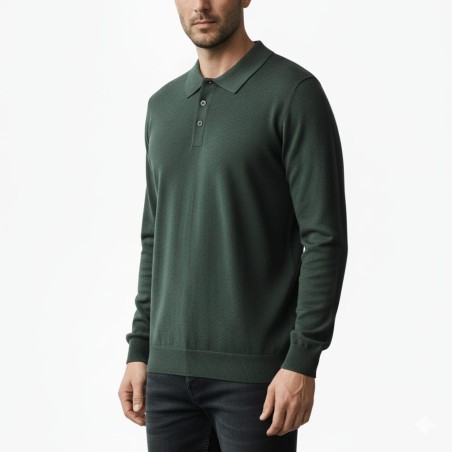 BOTTEGA CINQUE - Polo de manga larga en mezcla de lana