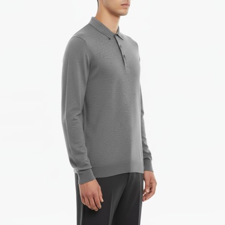 BOTTEGA CINQUE - Polo de manga larga en mezcla de lana