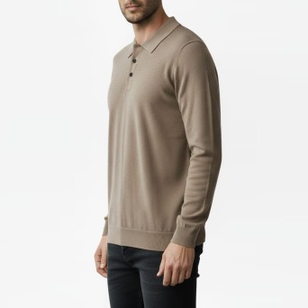 BOTTEGA CINQUE - Polo de manga larga en mezcla de lana 2