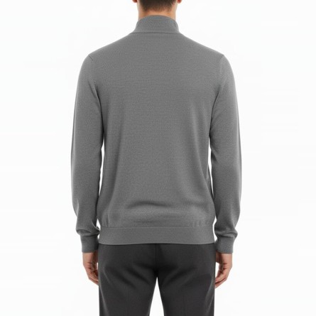 BOTTEGA CINQUE - Cardigan zippé en laine mélangée