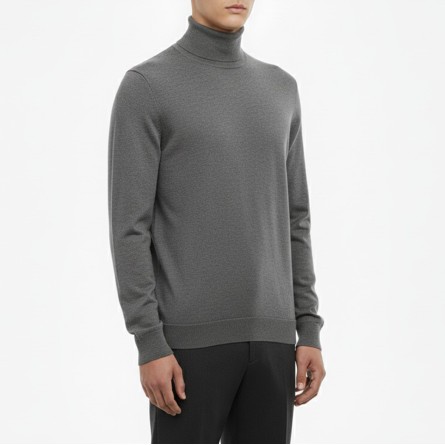 BOTTEGA CINQUE - Jersey de cuello alto en mezcla de lana