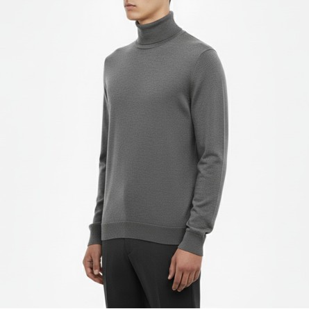 BOTTEGA CINQUE - Jersey de cuello alto en mezcla de lana