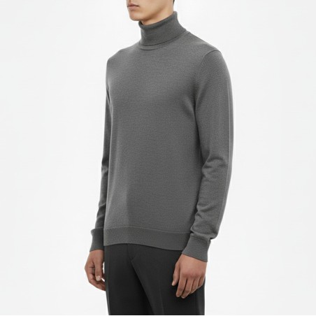 BOTTEGA CINQUE - Pull à col roulé en laine