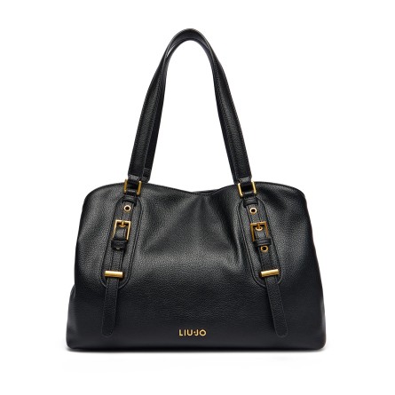 LIU JO - Borsa tote in ecopelle con logo