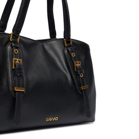 LIU JO - Borsa tote in ecopelle con logo