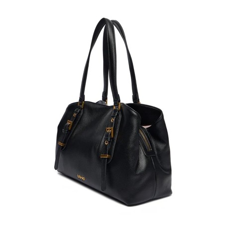 LIU JO - Faux leather tote bag with logo