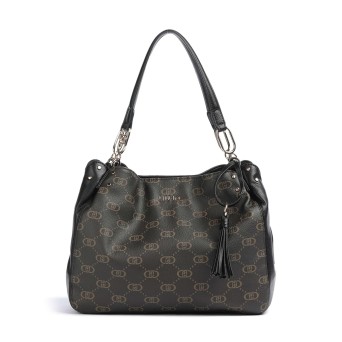 LIU JO - Borsa tote con logo monogramma all over