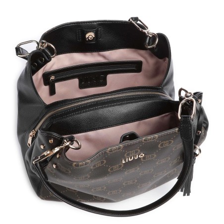 LIU JO - Bolso tote con logo monograma por todas partes