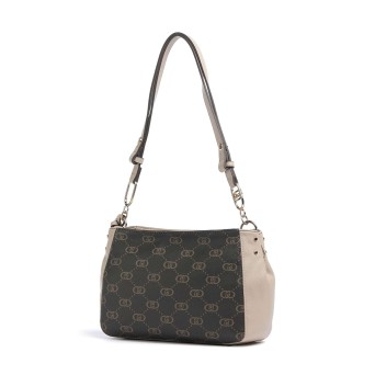 LIU JO - Sac à bandoulière en faux cuir avec logo monogramme sur tout le corps 2