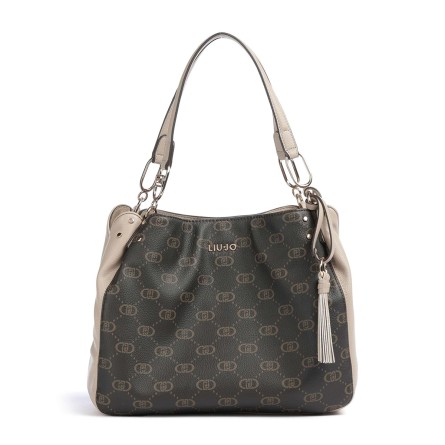LIU JO - Borsa tote con logo monogramma all over