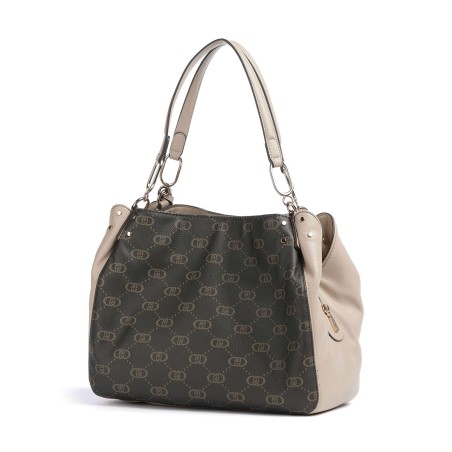 LIU JO - Borsa tote con logo monogramma all over