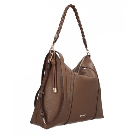 LIU JO - Borsa a spalla in ecopelle con logo