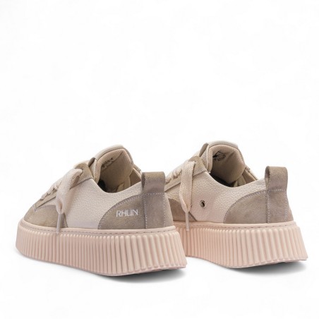 RHUN - Baskets 2019 Cuir grainé beige