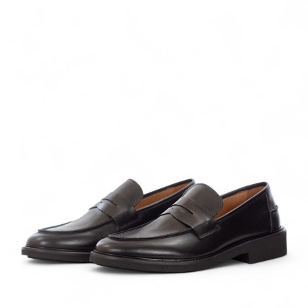 ROGAL'S - Loafer leather with strap