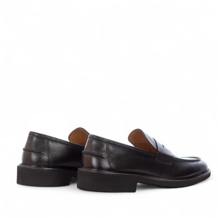 ROGAL'S - Loafer leather with strap