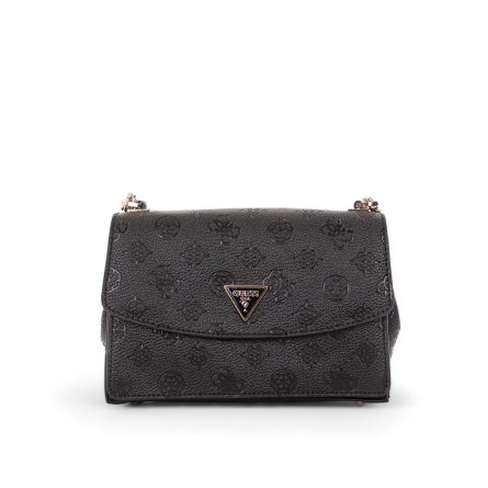 GUESS - Faux Leather Shoulder Bag With Logo
