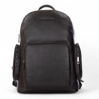 MOMO DESIGN - Mochila con 3 bolsillos de piel sintética